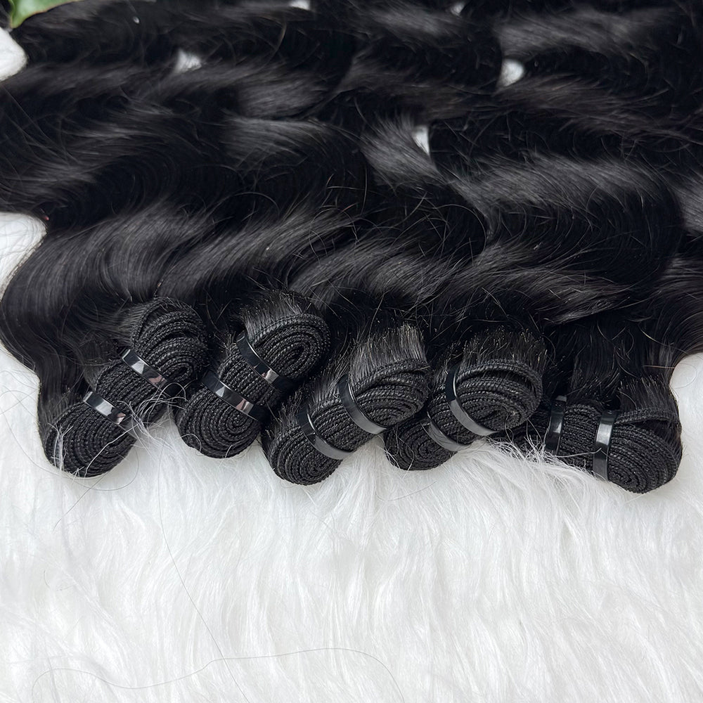 Body Wave Natural Color Bundles Double Weft