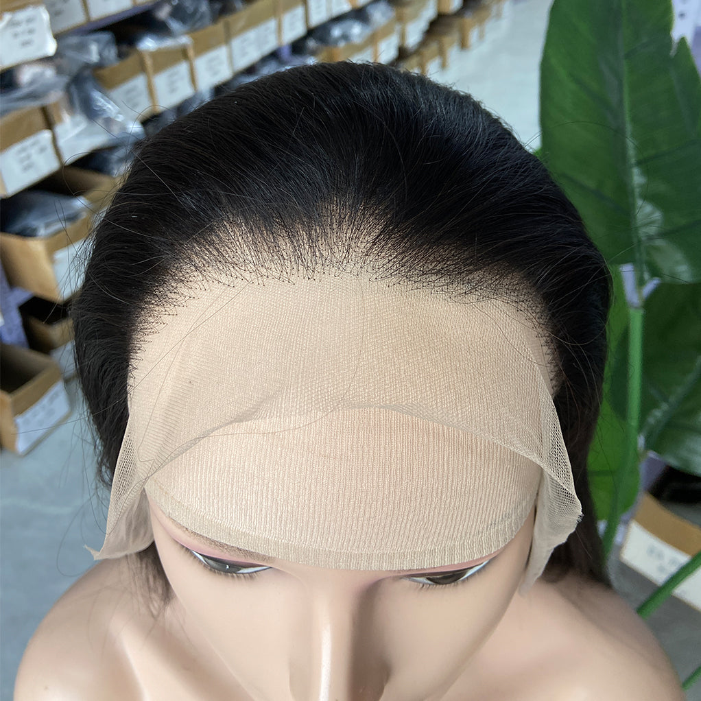 13x4 Transparent lace Straight natural color Wig
