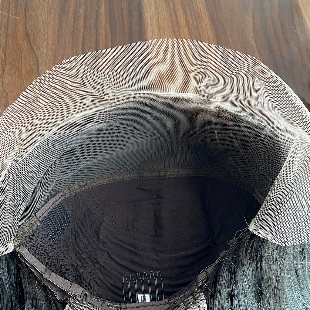 13x4 Transparent lace Straight natural color Wig