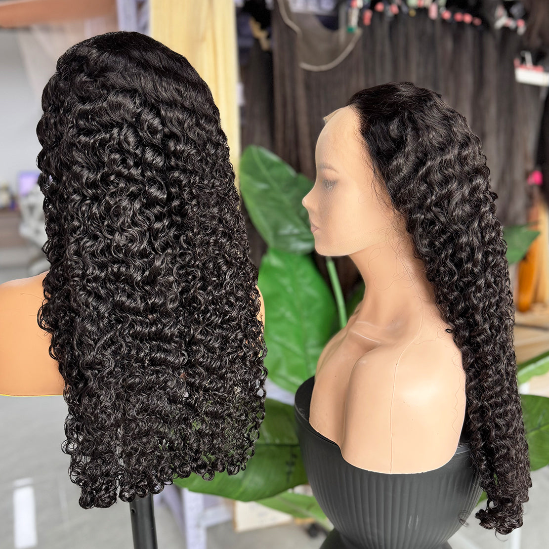 HD Lace (Closure/Frontal) Burmese Curly Natural Color Wig