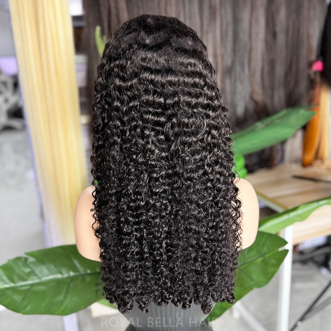 HD Lace (Closure/Frontal) Burmese Curly Natural Color Wig