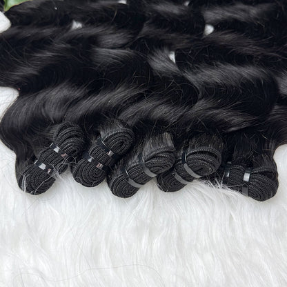 Body Wave Natural Color Bundles Double Weft