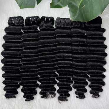 Deep Wave Natural Color Bundles Double Weft