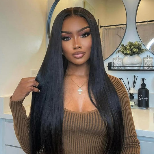 Straight Natural Color Bundles Double Weft