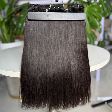 Straight Natural Color Bundles Double Weft
