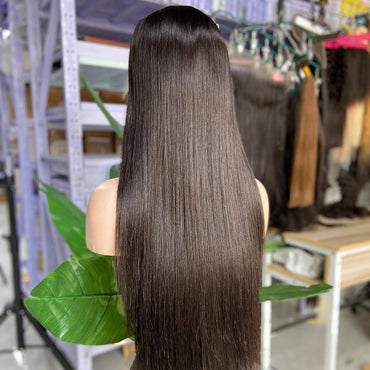 13x4 Transparent lace Straight natural color Wig
