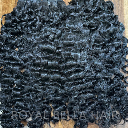 Water Curly/Vietnamese curly Natural Color Bundles Double Weft