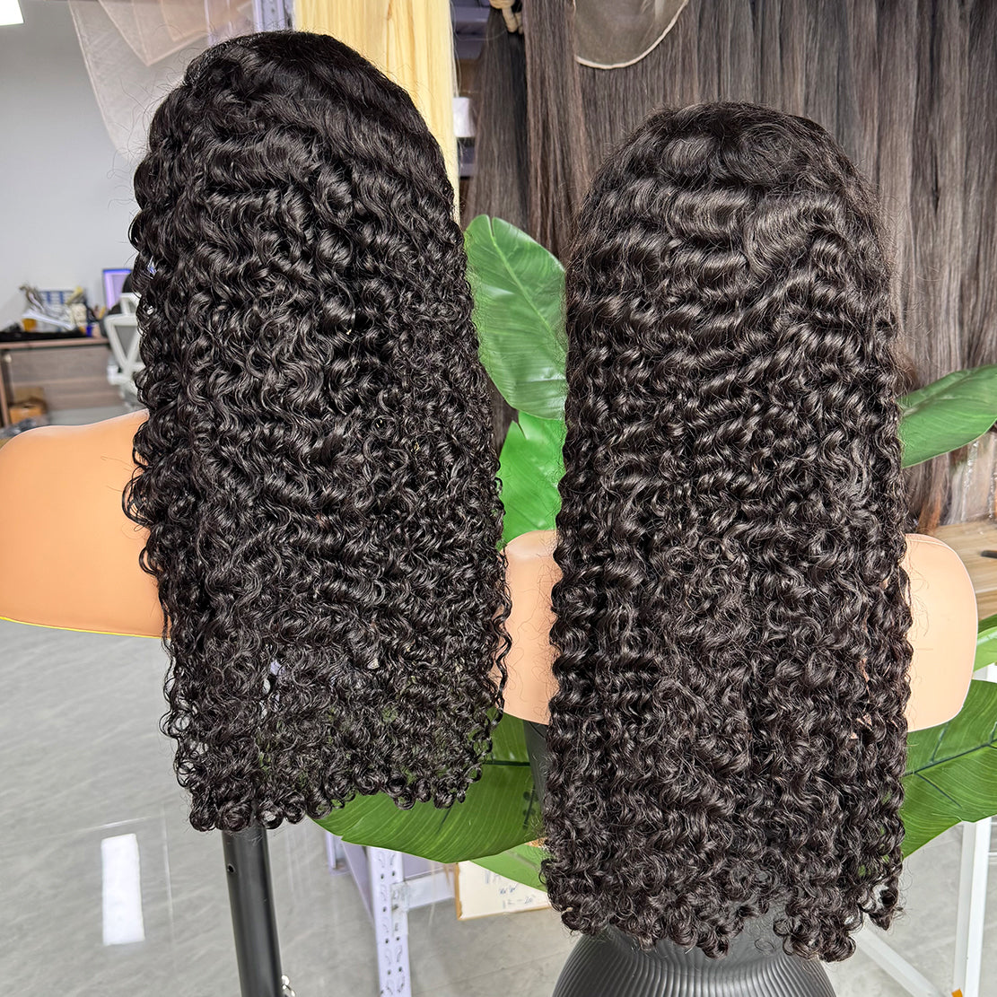 HD Lace (Closure/Frontal) Burmese Curly Natural Color Wig