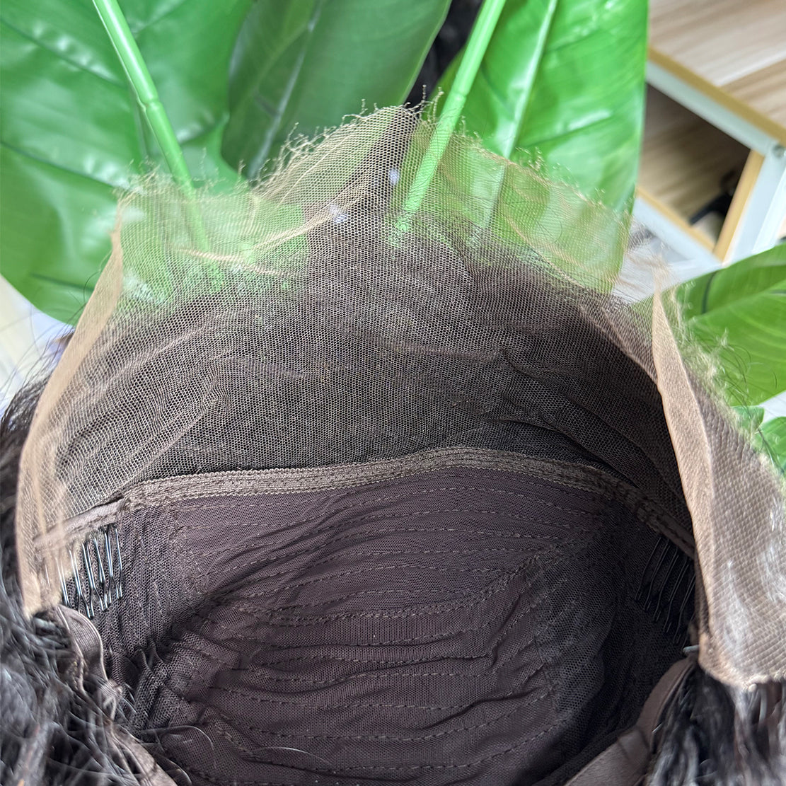 HD Lace (Closure/Frontal) Burmese Curly Natural Color Wig